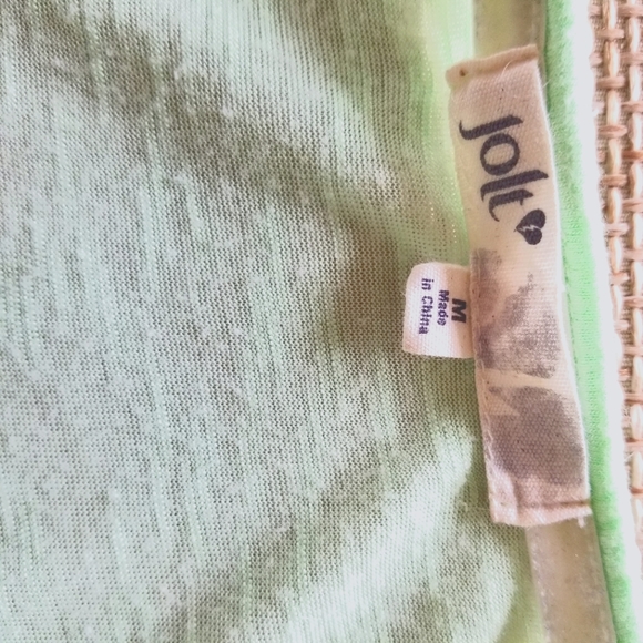 Jolt Mint Green Medium Pearl Button Lace Cardigan - Picture 6 of 6